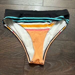 Body Glove Women’s Large Striped Bikini Bottom High Rise